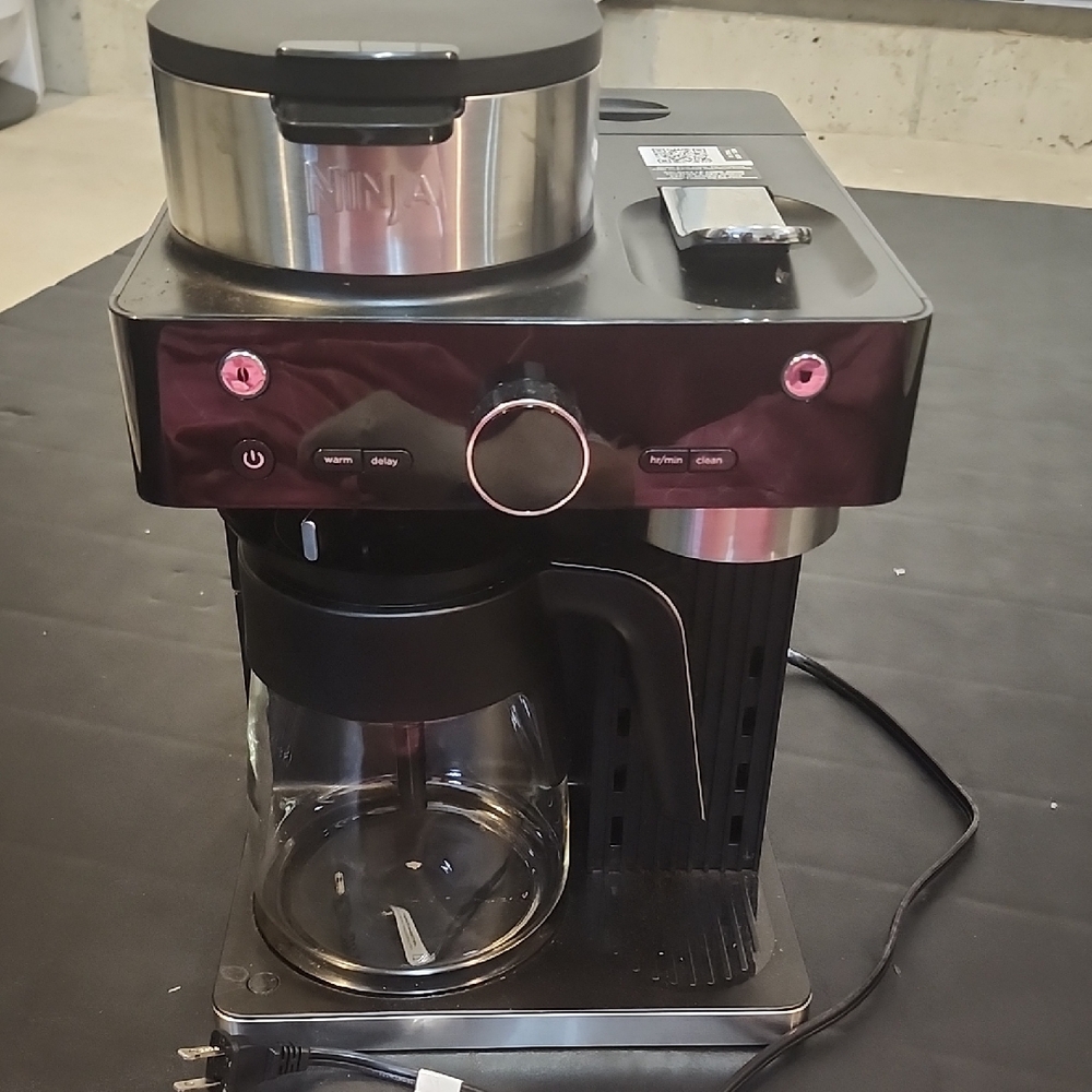 Ninja Stainless Steel and Black Coffee Brewer